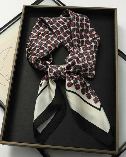 Chic Toddler Elegance: Luxurious 70x70cm Silk Scarf for Ages 6 Months to 4 Years