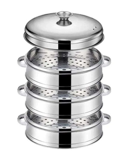 Bamboo Steamer Pot Combo with Stainless Steel Accessories for Ultimate Steaming