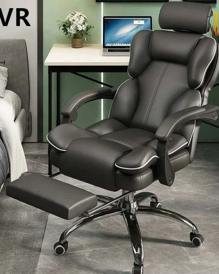 Ultimate Ergonomic Office and Gaming Chair with Adjustable Backrest and Footrest