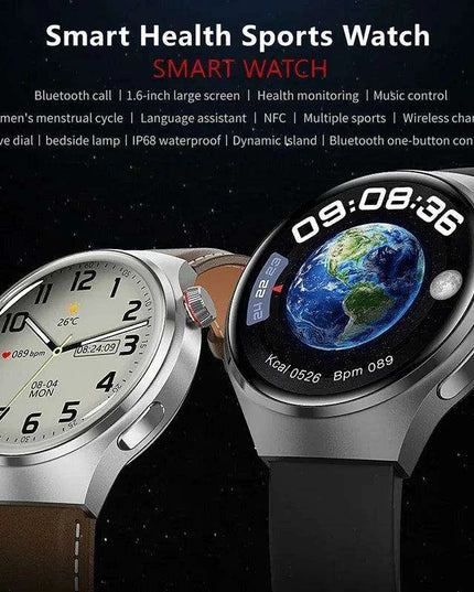 Men's Smart Watch with High-Resolution AMOLED Display and Advanced Health Tracking Features