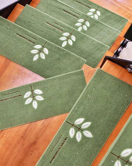 Stylish and Secure Plush Stair Mat Collection with Elegant Patterns