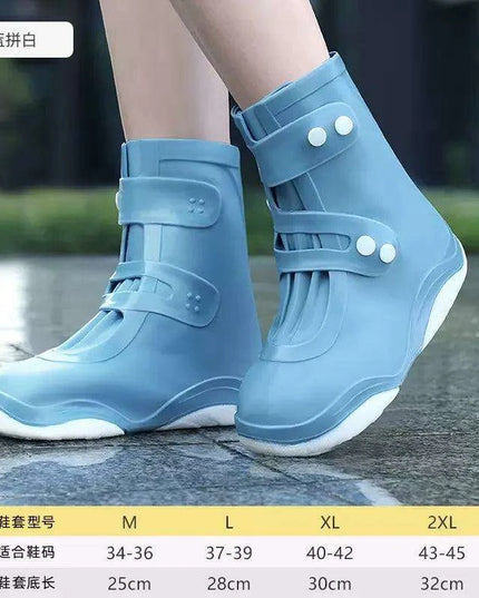 Silicone Waterproof Shoe Covers for Women and Kids - Non-Slip Rain Boot Protectors