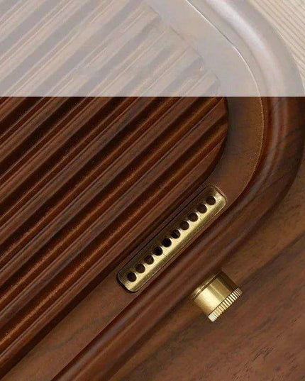 Elegant Bamboo Tea Tray with Drainage for Traditional Kung Fu Ceremony