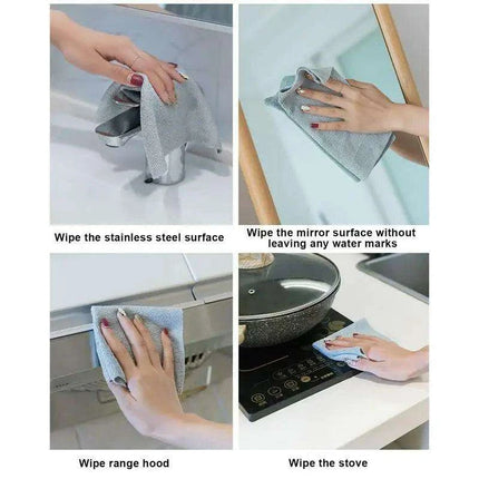 Eco-Friendly Kitchen Cleaning Cloths Bundle - 20 Highly Absorbent Reusable Towels