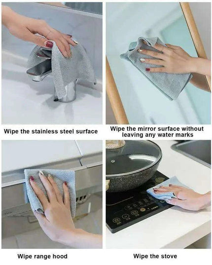 Eco-Friendly Kitchen Cleaning Cloths Bundle - 20 Highly Absorbent Reusable Towels