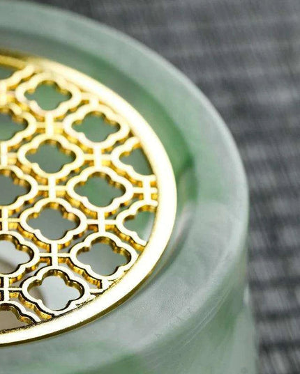 Sleek Japanese Ceramic Tea Warmer and Candle Holder for Luxurious Tea Service