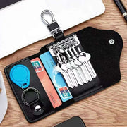 Sophisticated Leather Key Organizer and Wallet Combo