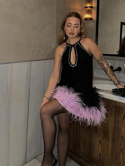Glistening Sequin Mini Dress - Ideal for Chic Evening Events