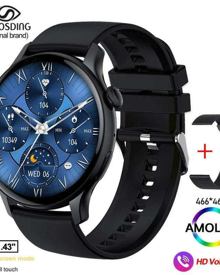 Chic Women's Bluetooth Smartwatch with Customizable AMOLED Screen and NFC Functionality