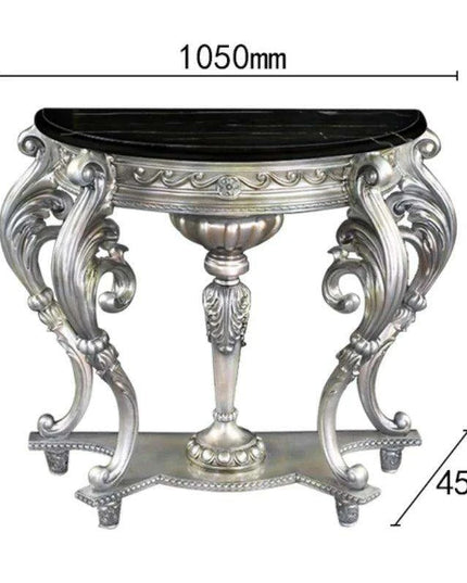 Vintage European Elegance Console Table with Intricate Carvings - Timeless Style & Practical Design