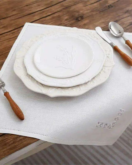 Luxury Artisan Linen Napkin and Placemat Set - 2 Pieces