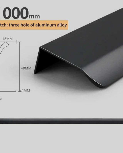 Modern Aluminum Alloy Cabinet Pull Handles - Set of 3