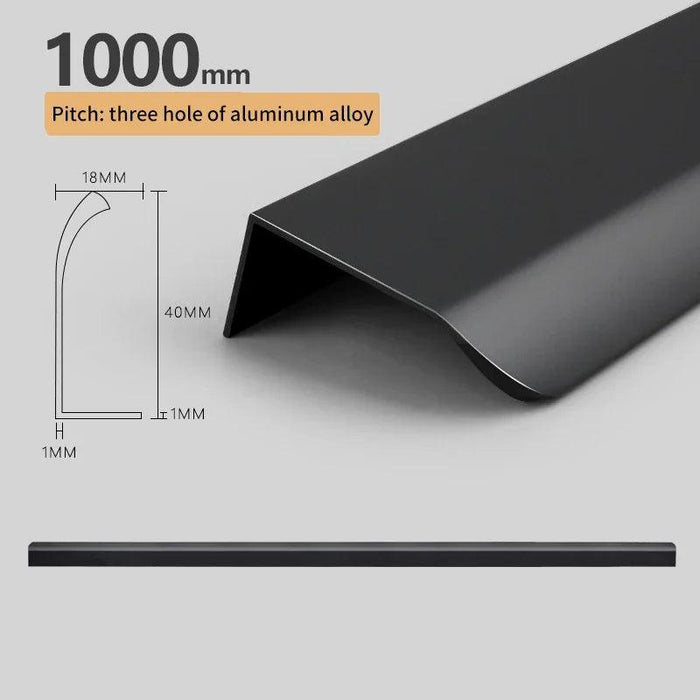 Modern Aluminum Alloy Cabinet Pull Handles - Set of 3