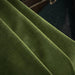 Vintage Green Luxe Blackout Drapes with Elegant Pleat Design
