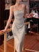 Stylish Spaghetti Strap Midi Dress for Women - Chic Evening Wear for Celebrations and Events