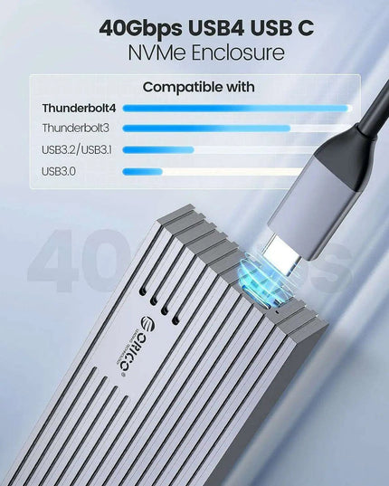 Next-Gen USB4 NVMe M.2 SSD Enclosure - Unleash Lightning-Fast Data Transfers
