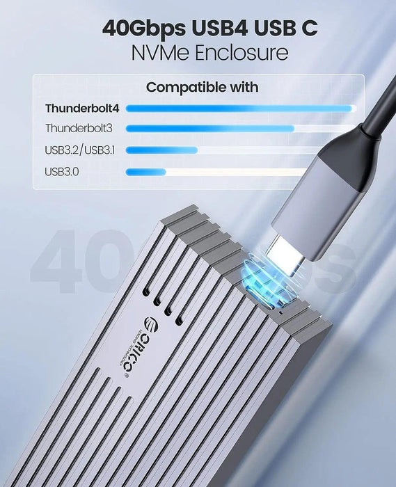 Next-Gen USB4 NVMe M.2 SSD Enclosure - Unleash Lightning-Fast Data Transfers