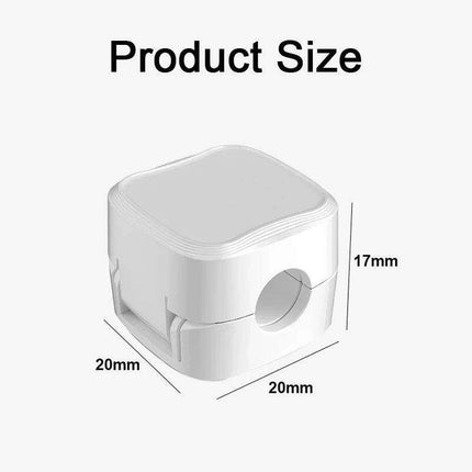 Magnetic Cable Organizer with 360° Rotating Clamp System