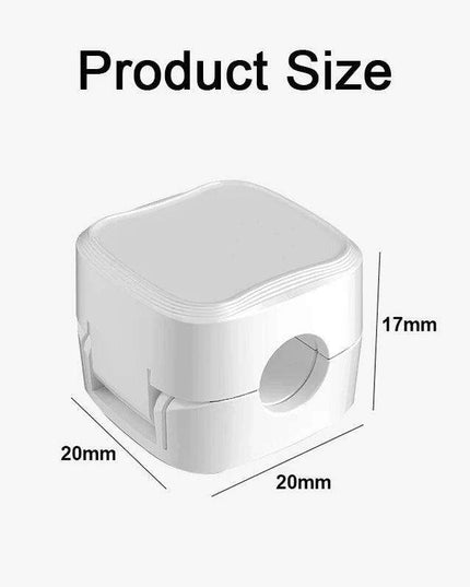 Magnetic Cable Organizer with 360° Rotating Clamp System