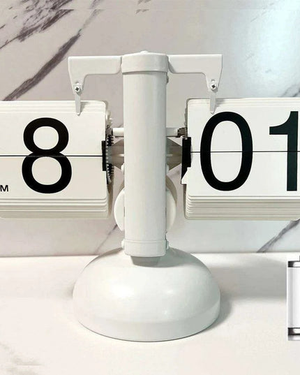 Digital Flip Clock with Automatic Page Turning - Stylish Home Décor with Battery Included