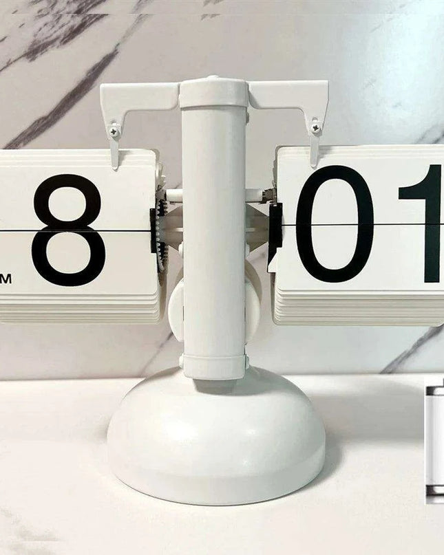 Digital Flip Clock with Automatic Page Turning - Stylish Home Décor with Battery Included
