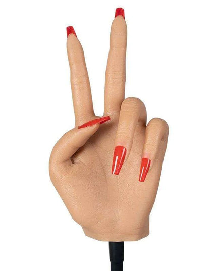 Adjustable Silicone Nail Art Practice Hand Set with Stand - Professional Nail Training Kit