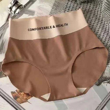 High Waist Seamless Ice Silk Women's Briefs - Ultimate Comfort Invisible Underwear