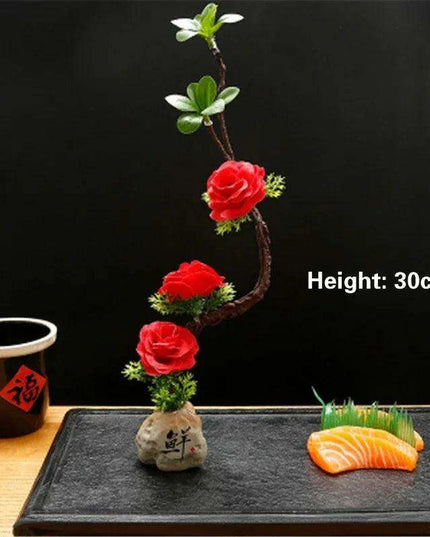 Elegant Floral-Inspired Sushi Serving Set for Luxurious Dining