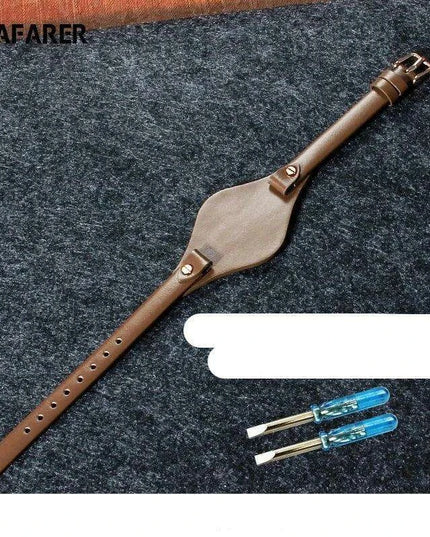 Elegant Cowhide Leather Watch Straps with Rose Steel Buckle - A Luxurious Women's Accessory