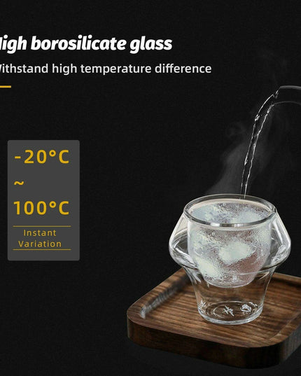 Elegant Double Wall Glass Coffee Set for a Luxurious Brewing Experience