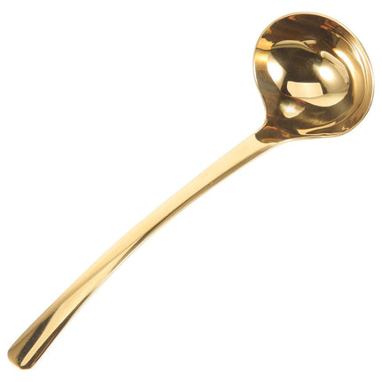 Stainless Steel Chef's Ladle with Long Handle - Ideal for Soup Serving and Cooking