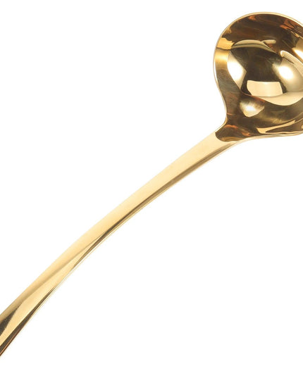 Stainless Steel Chef's Ladle with Long Handle - Ideal for Soup Serving and Cooking