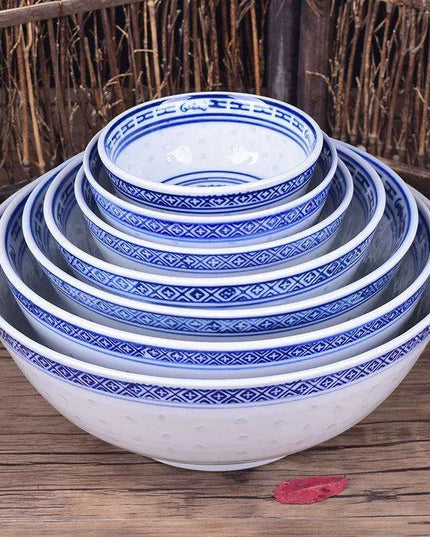 Exquisite Vintage Dragon Ceramic Bowl Collection – Elegant Dinnerware for Ramen and Rice