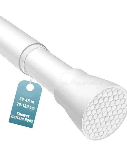 Adjustable 18' to 28' Stainless Steel Tension Shower Rod - No Drilling, Non-Slip, Rust-Free for Bathroom and Kitchen
