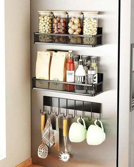 Magnetic Spice and Towel Holder for Kitchen Organization