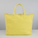 Personalized Trendy Fringed Canvas Tote with Stylish Ruffles