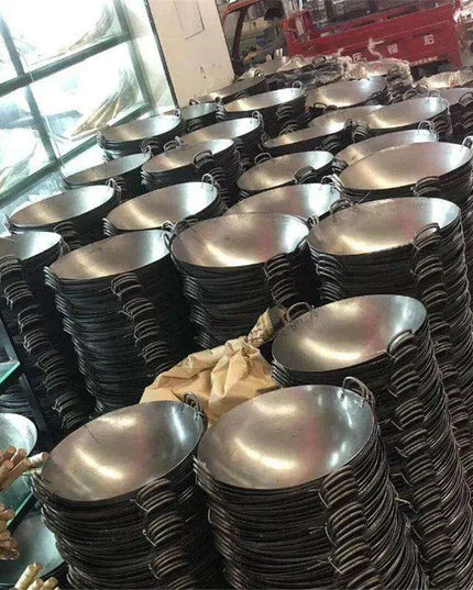 Premium 304 Stainless Steel Wok for Outdoor Culinary Adventures