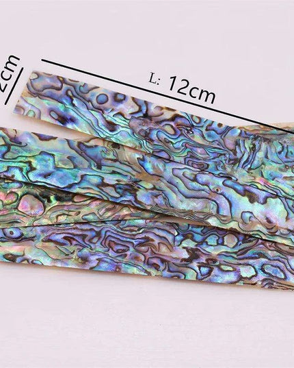 Luminous Iridescent Abalone Celluloid Guitar Head Veneer Sheet for Luthiers - 1PC Inlay Strips