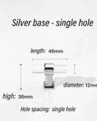 silver-single hole