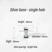 silver-single hole