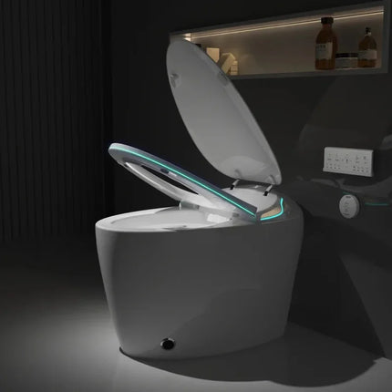Light Oxygen Smart Toilet Bidet - Auto Open/Close, One-Piece Design