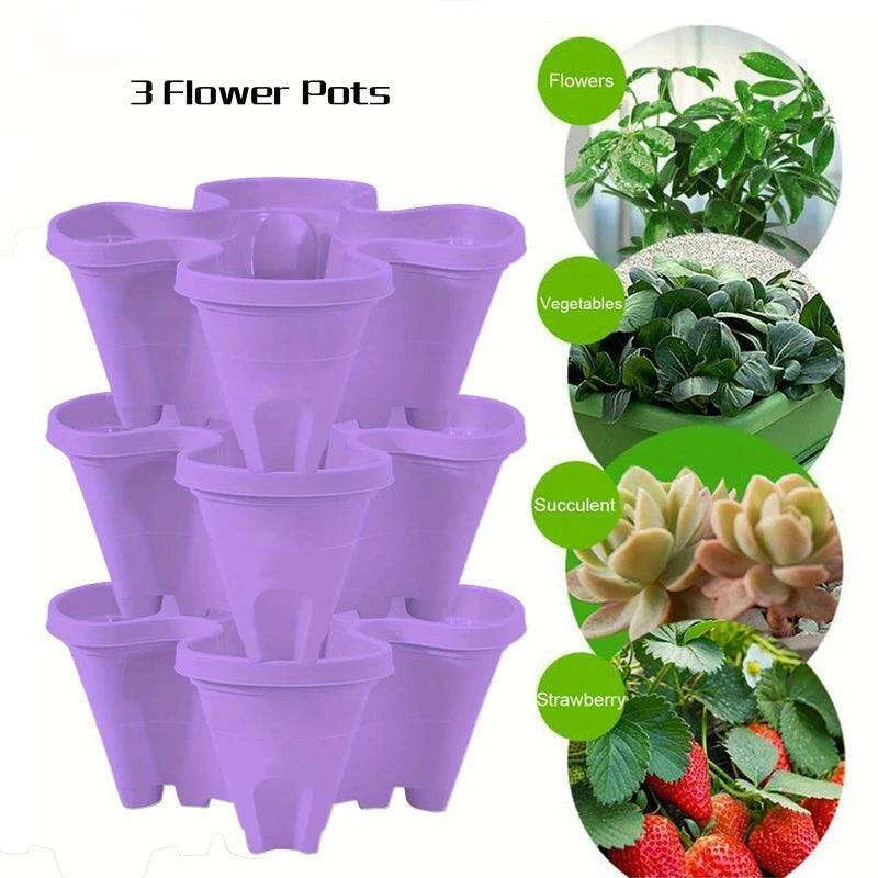 Space-Saving Vertical Herb Tower with Rolling Mobility