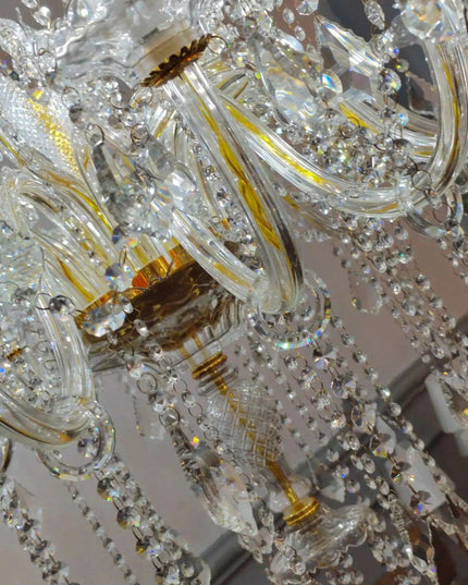 Stunning K9 Crystal Chandelier for Opulent Staircases and Lobbies - Options for 12, 15, 18, and 24 Lights