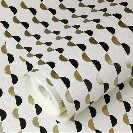 Moda Dark Brown Polka Dot Wallpaper Peel Ready Washable Waterproof
