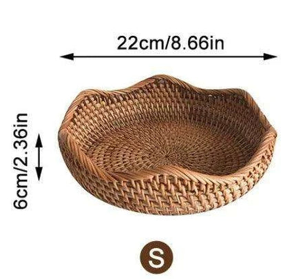 Natural Rattan Wicker Basket for Stylish Storage and Outdoor Picnics