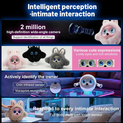 XIETONGPO AI Smart Robotic Pet - Voice Conversation & Touch Sensing