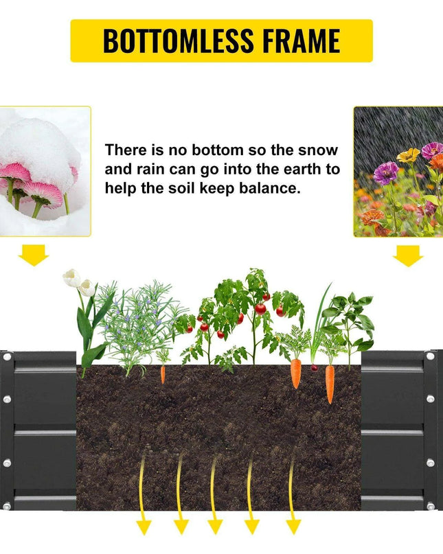 Durable Galvanized Steel Raised Garden Bed for Thriving Plants