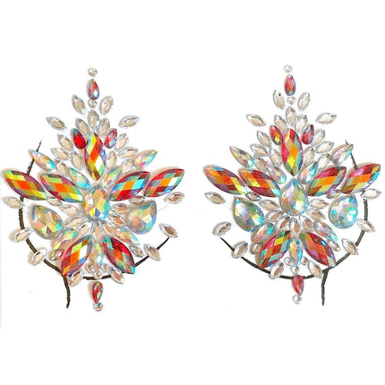 Radiant Crystal Chest Adornments: Alluring Body Accessories