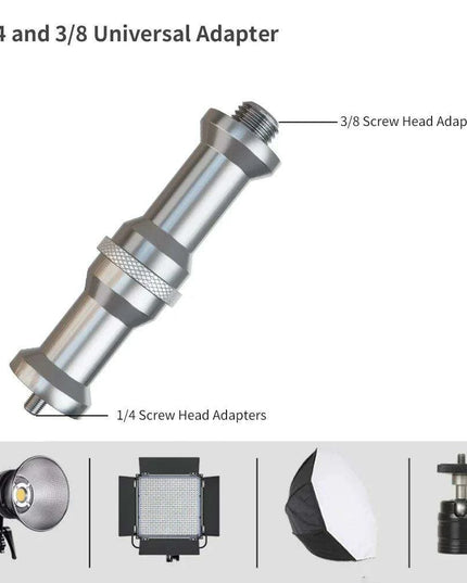 Adjustable Height Gun Grip Light Stand with Wheels and Tripod - LED Softbox Support