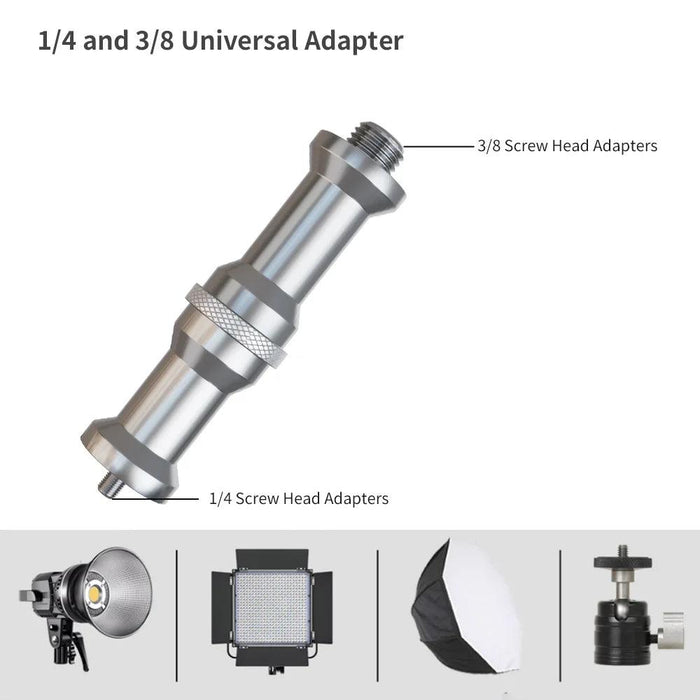 Adjustable Height Gun Grip Light Stand with Wheels and Tripod - LED Softbox Support